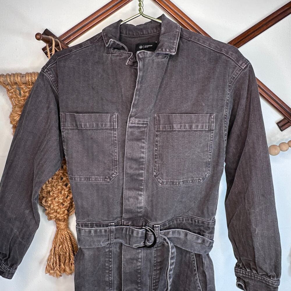 Adriano Goldschmied Ryleigh Sulfer Black Denim Jumpsuit